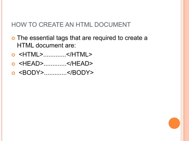 introduction to html.ppt