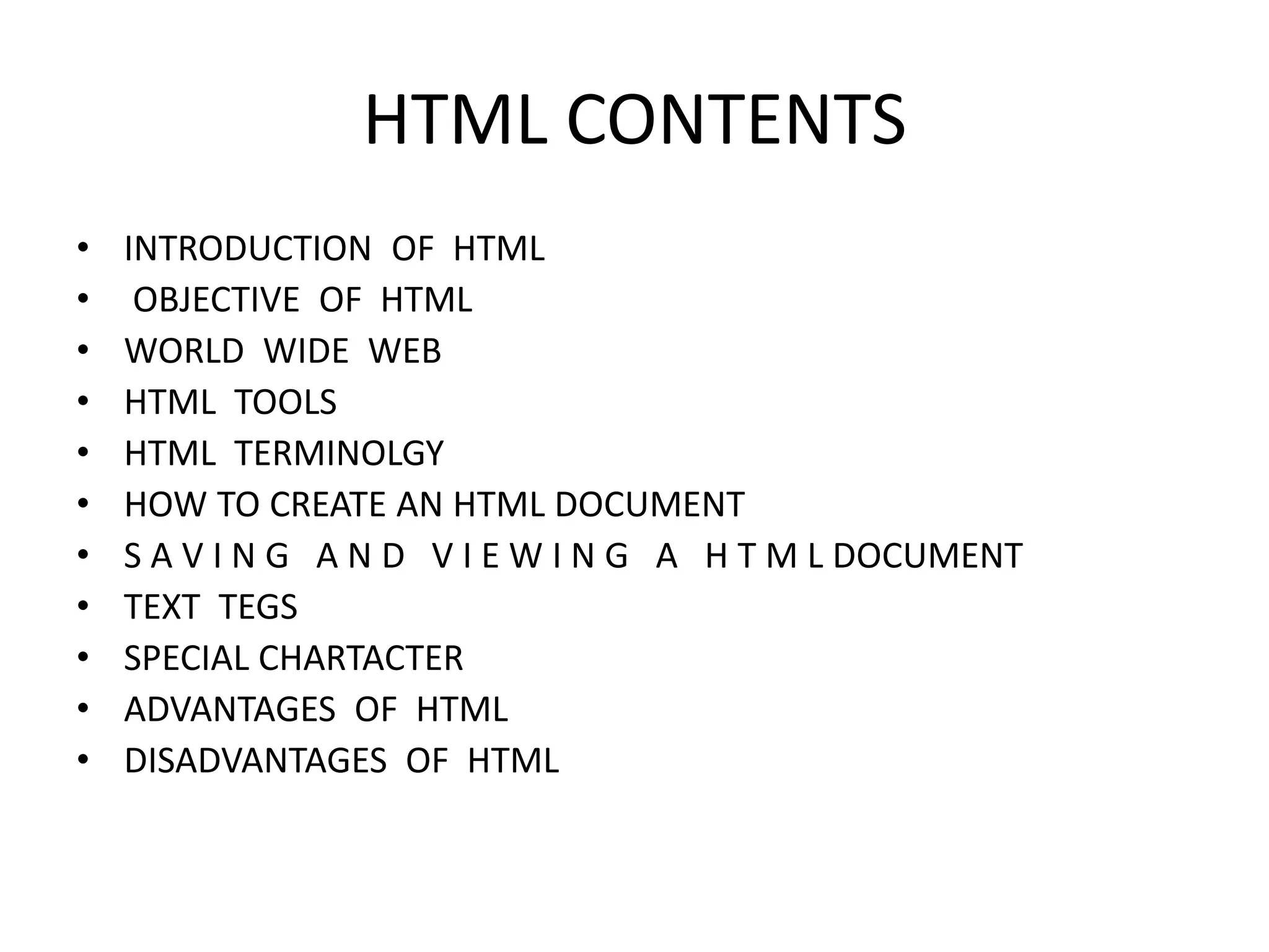 introdution-to-html.ppt for bca ,bsc students | PPT