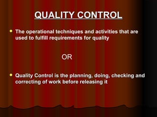 Introdution of qa qc | PPT