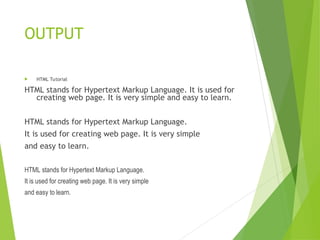 introdution to html notes and practice.ppt