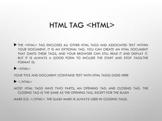 Introdution to web and html notes and practice.ppt