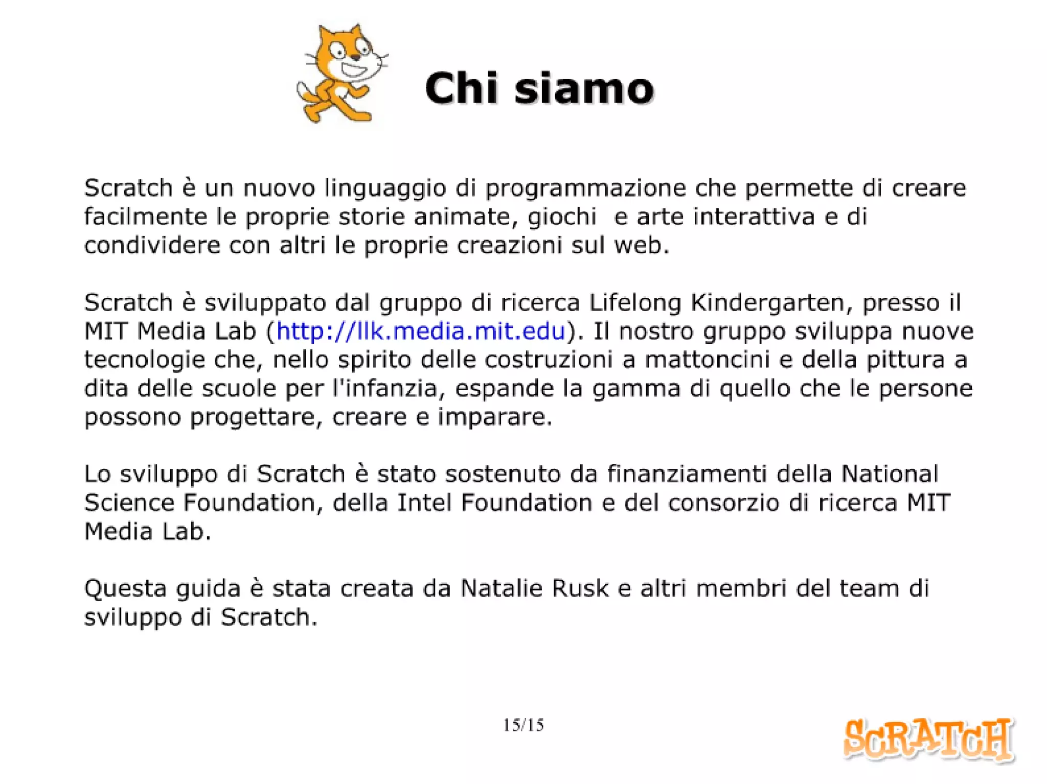 Introduzione a Scratch