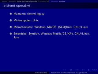 Introduzione al software libero