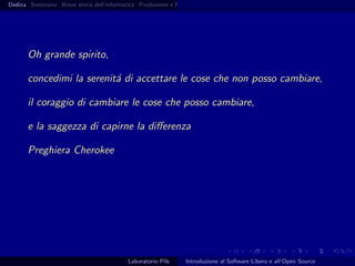 Introduzione al software libero
