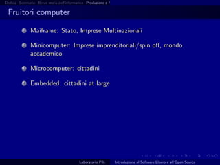 Introduzione al software libero