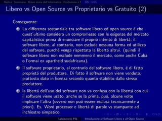 Introduzione al software libero