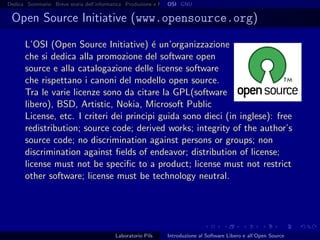 Introduzione al software libero