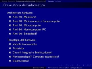 Introduzione al software libero