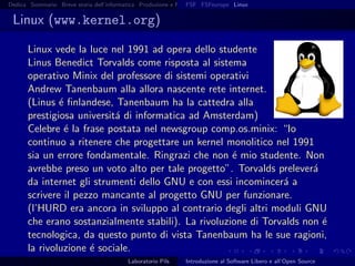 Introduzione al software libero