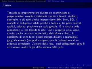 Introduzione al software libero