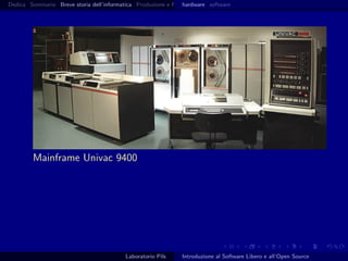 Introduzione al software libero