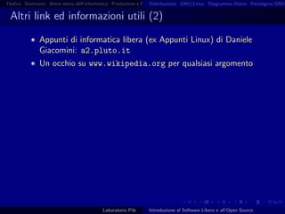 Introduzione al software libero