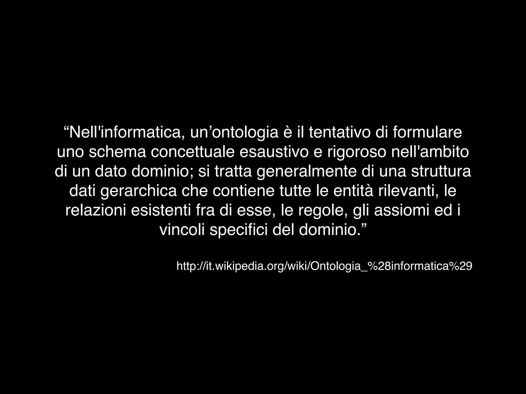 Introduzione al Web Semantico: URI, XML, RDF, SPARQL, RDFS, OWL