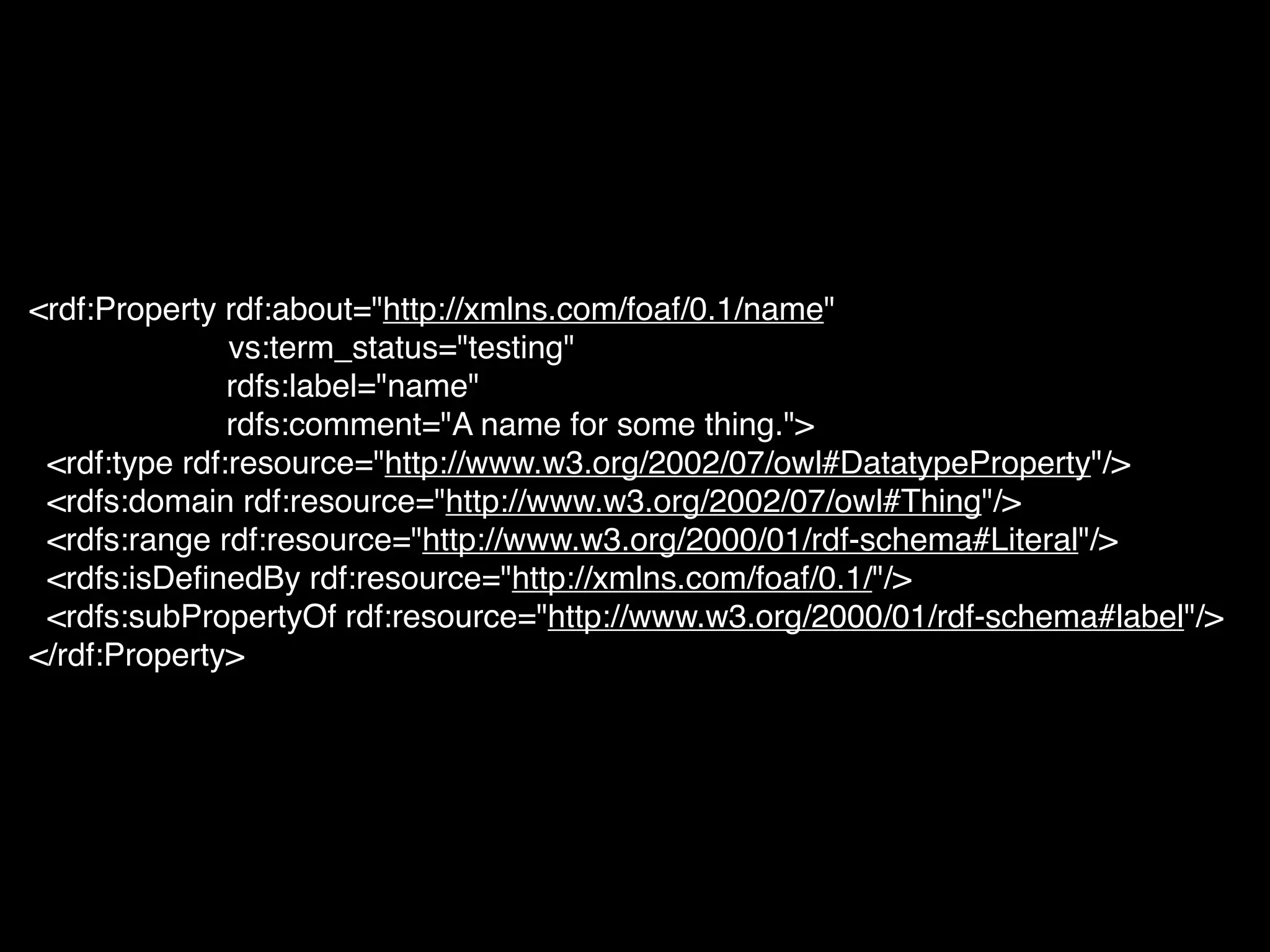 Introduzione al Web Semantico: URI, XML, RDF, SPARQL, RDFS, OWL