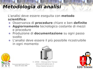 Introduzione all'analisi forense | PDF