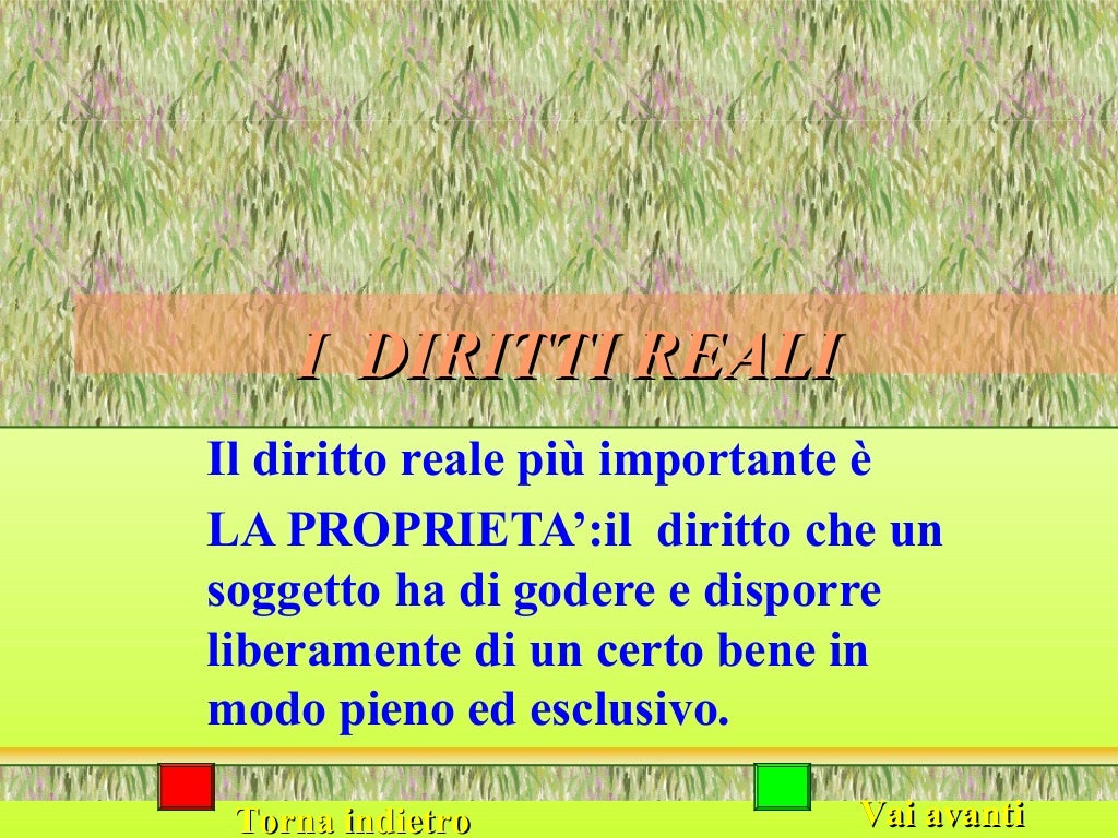 Introduzione ai diritti reali