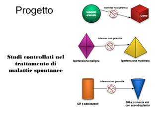 Progetto
Studi controllati nel
trattamento di
malattie spontanee
 