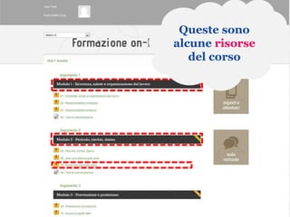 Queste sono
alcune risorse
   del corso
 