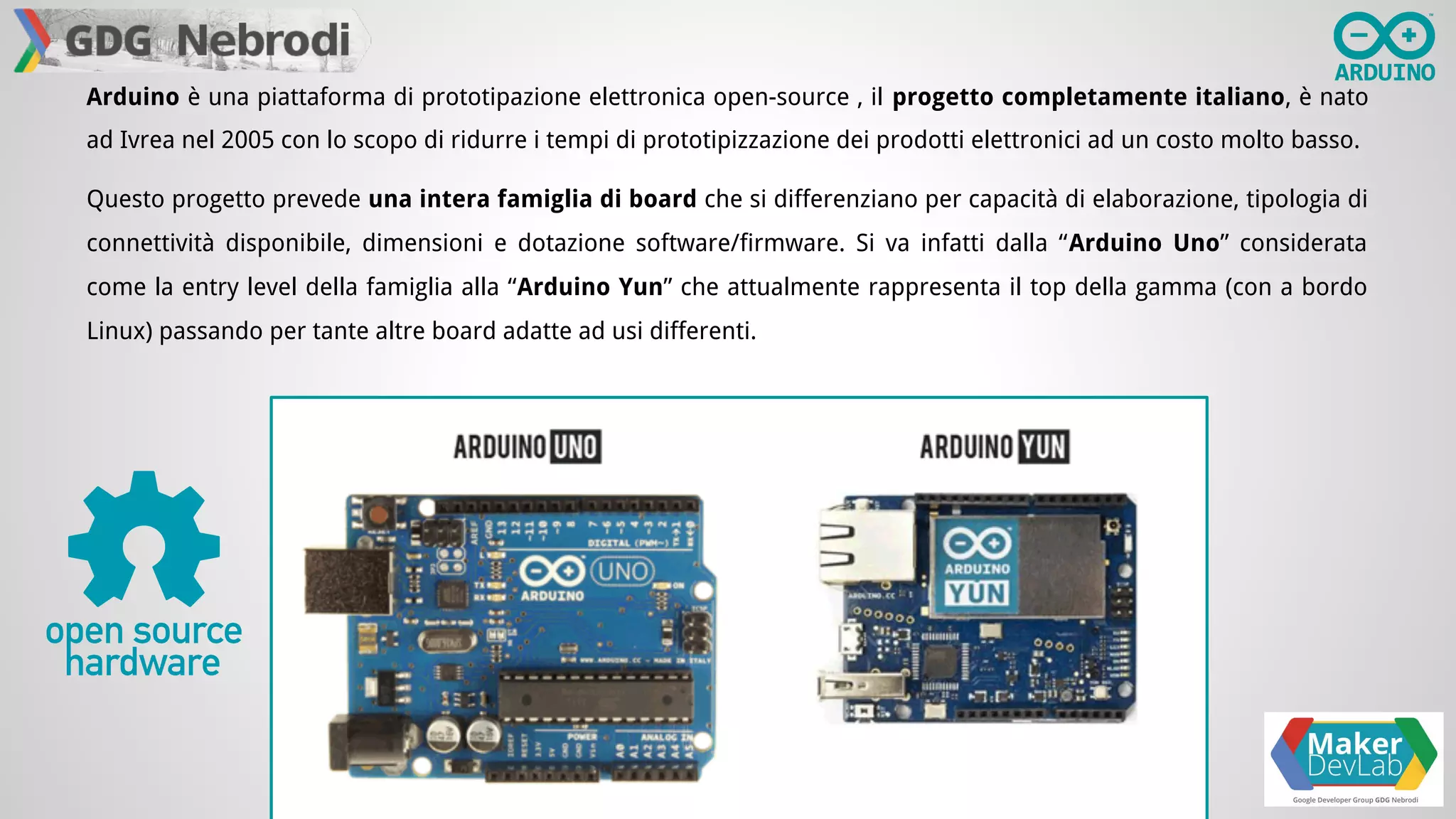 Introduzione ad Arduino del Maker DevLab | PDF