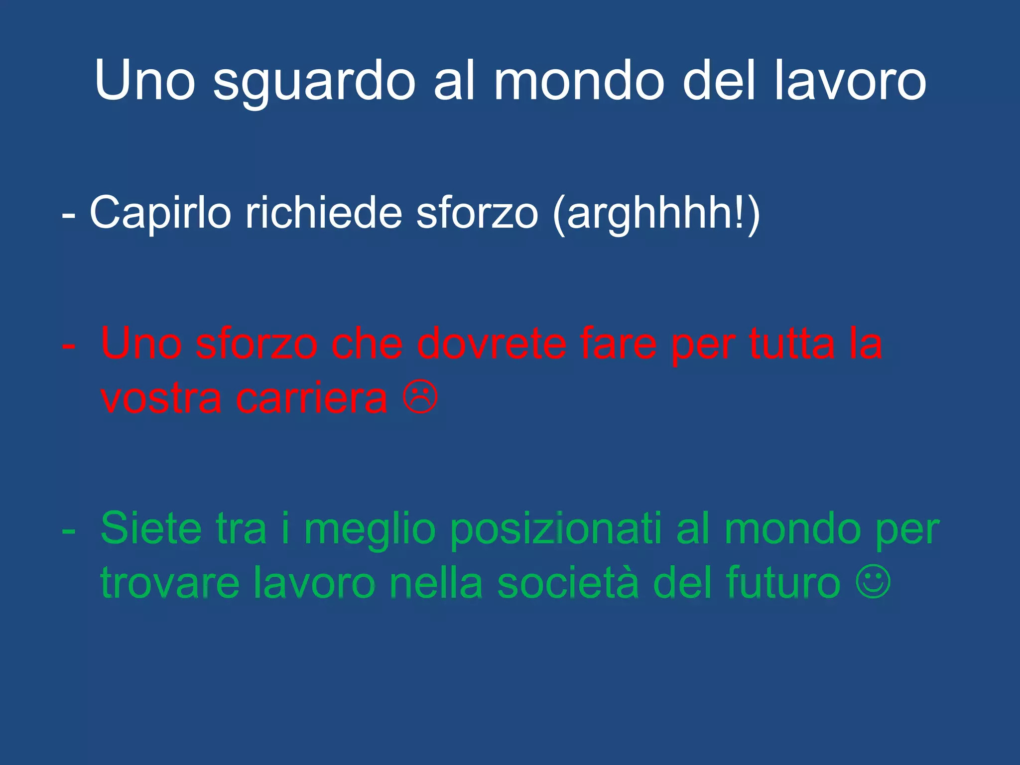 Play! Framework
• LinkedIn è basato su Play!, così come il
sito di the Guardian
• Ruby on Rails con un linguaggio
funzionale
• Probabilmente il web framework più
moderno in circolazione
 