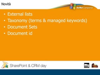 Introduzione a sharepoint | PPTX
