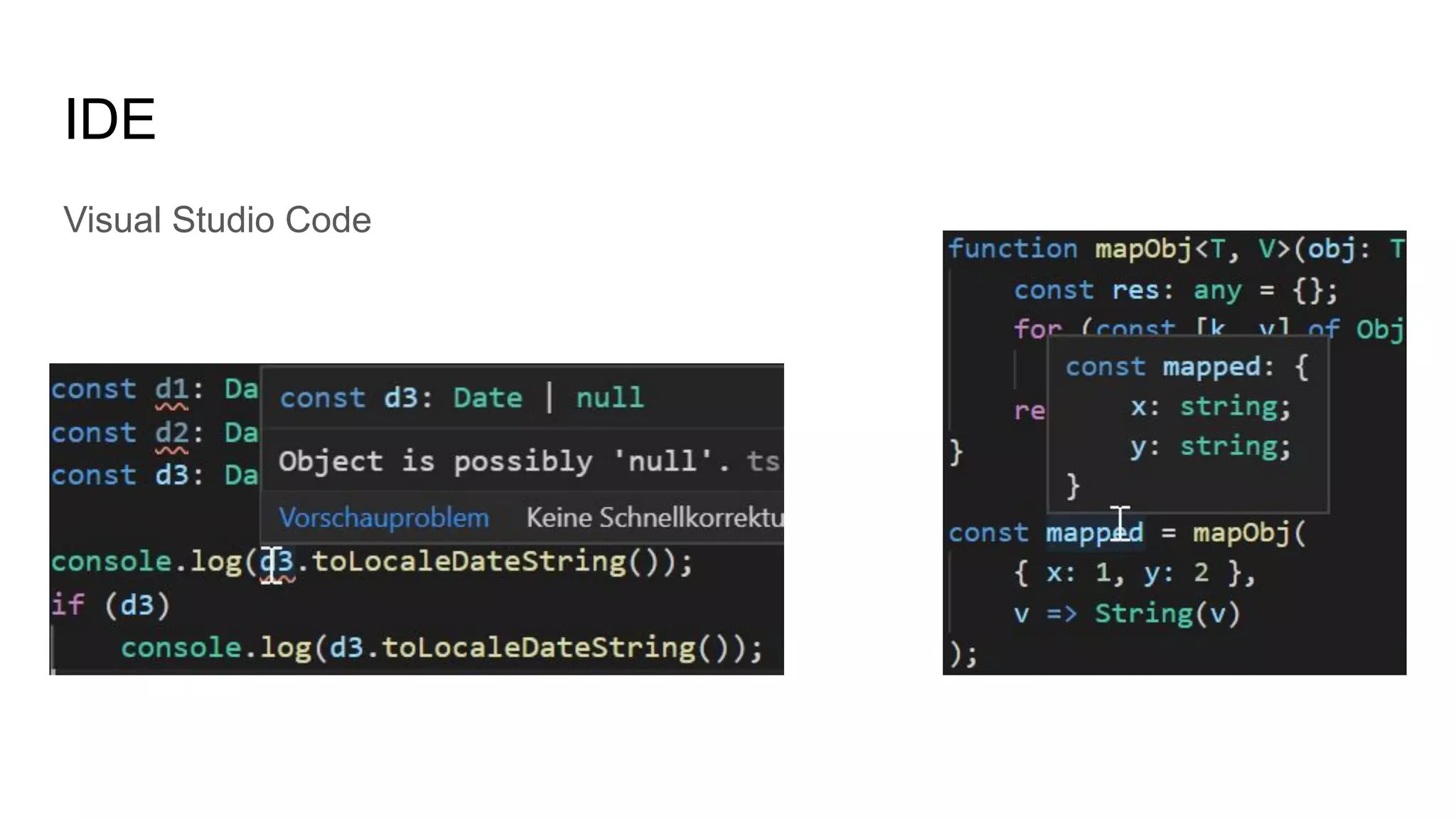 IDE
Visual Studio Code
 
