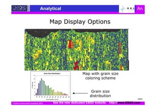 Oxford Instruments Analytical 2003
Analytical An
5 -
4 -
See the new dedicated EBSD website: http://www.EBSD.com
45/63
 