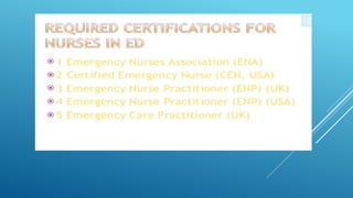 INTRO EMERGENCY AND DISASTER NURSING CARE