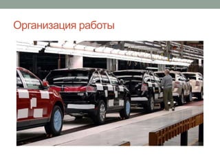 Организация работы
 