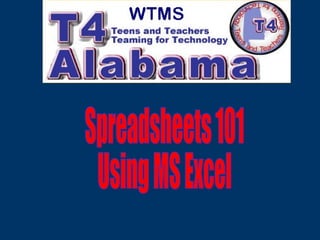 Spreadsheets 101 Using MS Excel 