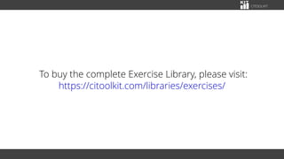 The Continuous Improvement Exercise Library | PDF