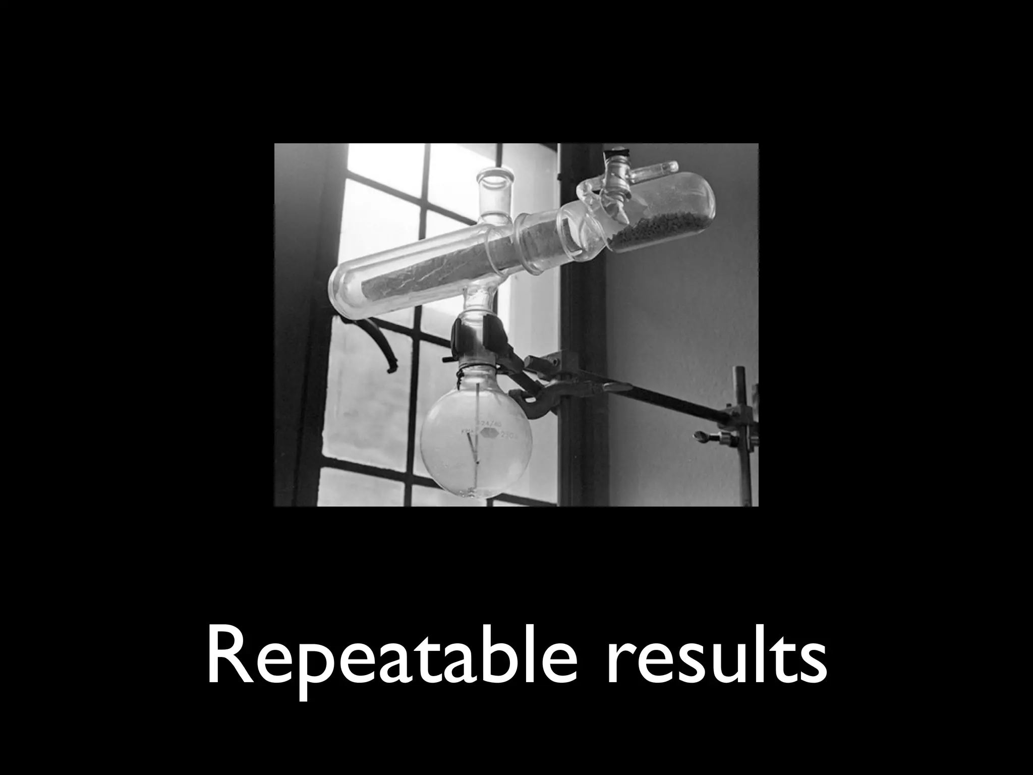 Repeatable results
 
