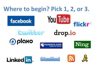 Where to begin? Pick 1, 2, or 3. 