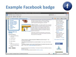 Example Facebook badge 