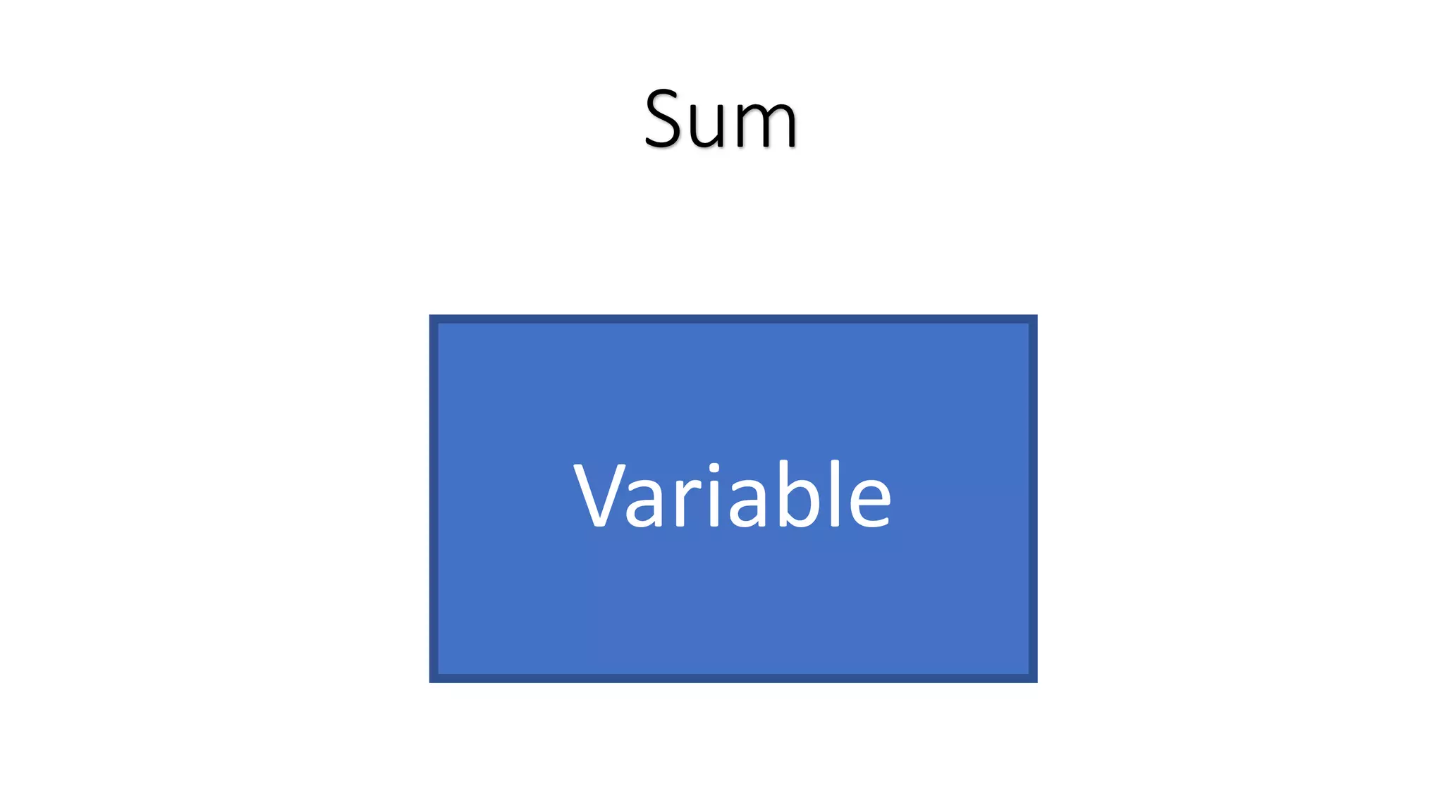 Sum Variable 