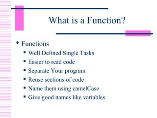 Intro to Functions Python | PPT