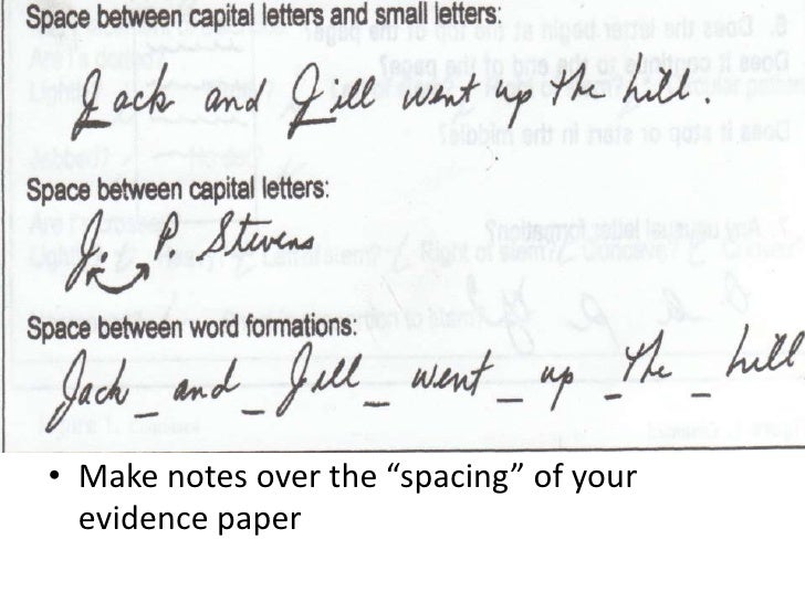 CSI Handwriting Analysis