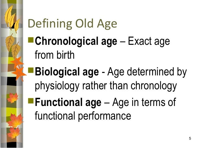 chronological age versus biological age chronological age versus biological age
