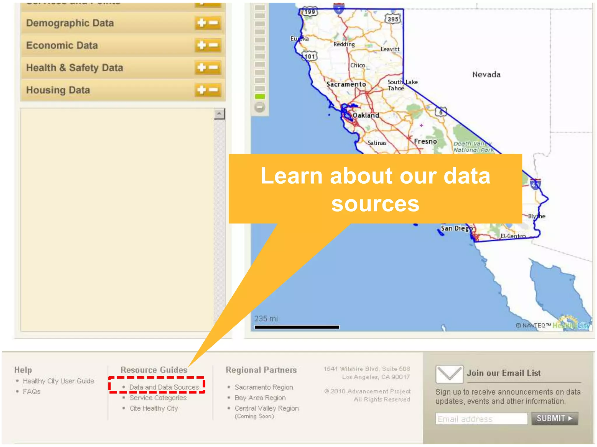 Learn about our data
      sources
 