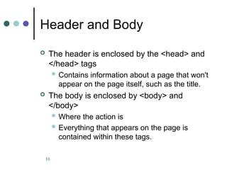 Comprehensive Introduction to HTML and Web Page Creation Techniques | PPT