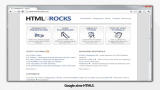 Google aime HTML5.
