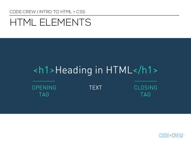 Intro to HTML + CSS