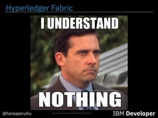 Hyperledger Fabric
IBM Developer@horeaporutiu https://www.pinterest.com/pin/215469163401716164/
 