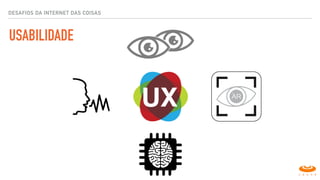 USABILIDADE
DESAFIOS DA INTERNET DAS COISAS
 