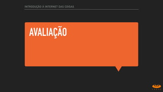 AVALIAÇÃO
INTRODUÇÃO À INTERNET DAS COISAS
 