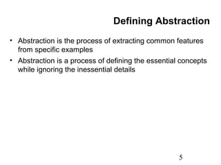 encapsulation and abstraction | PPT
