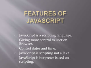 Introduction To JavaScript | PPT