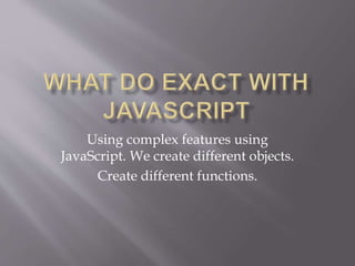 Introduction To JavaScript | PPT