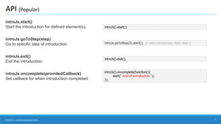 IntroJs | PDF