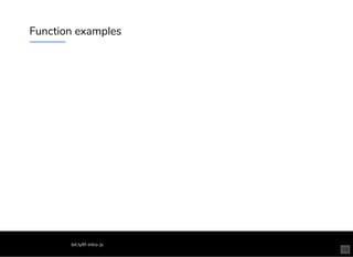 Function examples
bit.ly/tf-intro-js
15
 